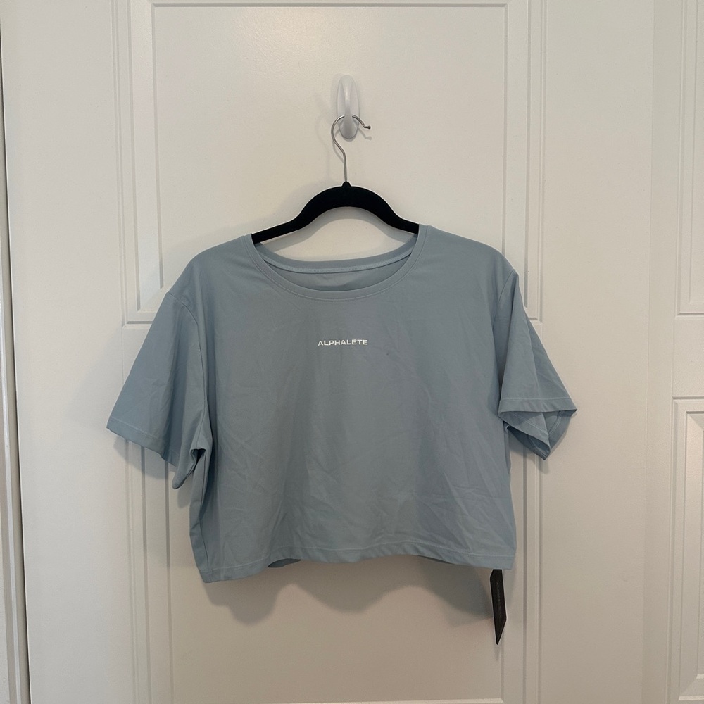 Alphalete Women's Blue Crop Top